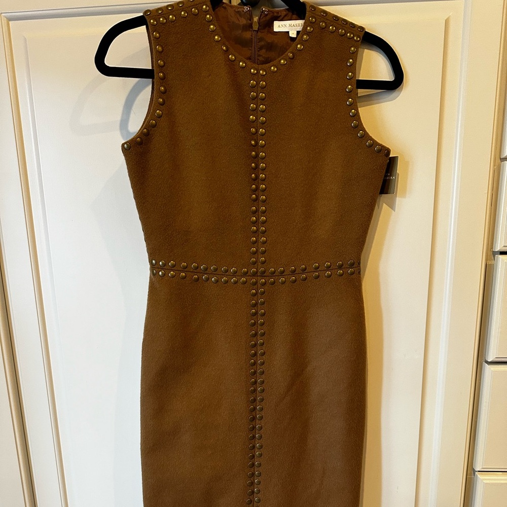 NWT Ann Mashburn studded sheath dress size 4 ( fits like a 2)